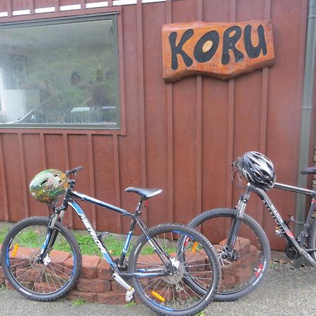 Koru Beachfront Holiday Cabins & Hot Tub Barrytown Eksteriør bilde
